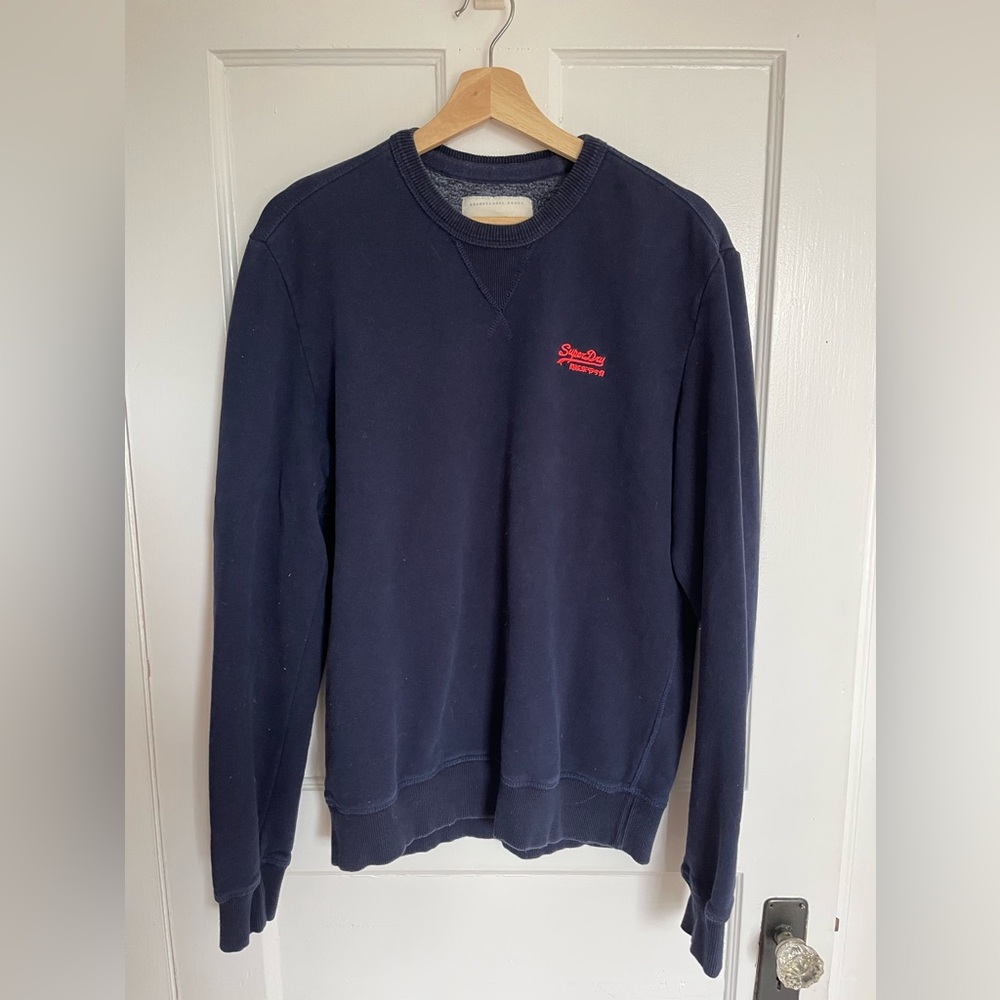 Superdry Crewneck Sweatshirt, Blue, L